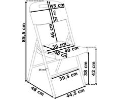 Balta sulankstoma kėdė, lauko, renginių, maitinimo, iš tvirto HDPE plastiko, sodo, terasoms