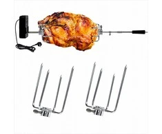 Besisukantis iešmas dujinei kepsninei, vištienos kepimui, nerūdijančio plieno 4 W elektrinis variklis 25 kg galia, besisukantis grilio iešmas, kepsninės rotisserie, dujinės kepsninės priedas, kepsnių kepimo įranga