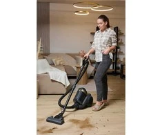Cikloninis dulkių siurblys be maišelio 900W su HEPA filtravimu ir aromaterapija, nuotolinio valdymo pultas, 7 priedai, 10.5 m spindulys, cikloninis siurblys, HEPA dulkių siurblys, aromaterapinis siurblys