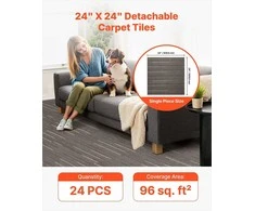 Daugkartinio naudojimo kiliminės plytelės 610x610 mm svetainei, miegamajam, biurui, vidaus patalpoms, modulinės minkštos paminkštintos lengvai keičiamos „pasidaryk pats“, moduliniai kiliminiai kvadratai vidaus kiliminės plytelės daugkartinio naudojimo grindų plytelės