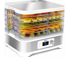 Didelis maisto džiovintuvas grybams vaisiams daržovėms, nerūdijantis plienas 450W 12L talpa, 4000 cm² džiovinimo plotas, maisto dehidratorius, daržovių džiovyklė, grybų džiovintuvas