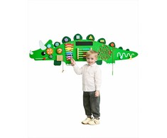 Dinozaurų veiklos sieninė lenta vaikams, Montessori sensorinio mokymosi lenta, daugiajutiminė sieninė veiklos lenta, edukacinis žaislas žaidimų kambariui ir klasei