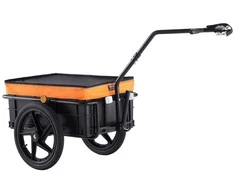 Dviračio priekaba kroviniams, tvirta, sulankstoma, 40 kg talpos, vežimėlis