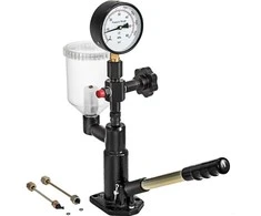 Dyzelinio purkštuko antgalio slėgio testeris, su dvigubu matuokliu, 0–600 barų / 0–8000 PSI