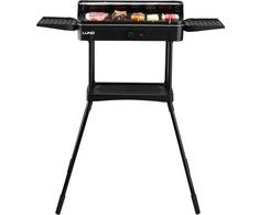 Elektrinis grilis stovas su briaunota plokšte, BBQ, vidaus/lauko, terasos grilis