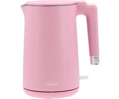 Elektrinis virdulys 1,5 l, vėsus paviršius, 2200 W, rožinis virdulys, belaidis virdulys
