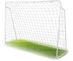 Futbolo vartai 245x155x80cm su taikinio kilimėliu, didelio dydžio, lauko futbolo vartai, vaikiški futbolo vartai