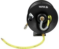 Hibridinė pneumatinė žarna ant ritės 15m, su greitomis jungtimis, pneumatinė žarna su rite, pneumatinė žarna dirbtuvėms