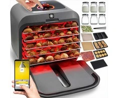 Infraraudonųjų spindulių maisto džiovintuvas 500W didelės talpos grybams vaisiams daržovėms mėsai jogurtui, Wi-Fi valdymas su priedais, infraraudonųjų spindulių dehidratorius, vaisių džiovyklė, elektrinis džiovintuvas