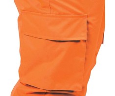 Izoliuotos darbo kelnės, atsparios vandeniui, dydis XL, oranžinės ir juodos darbo kelnės