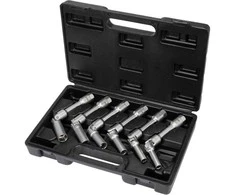 Kaitinimo žvakių galvučių rinkinys, 6 vnt, 8-16 mm, CrV plienas, skirtas kaitinimo žvakėms