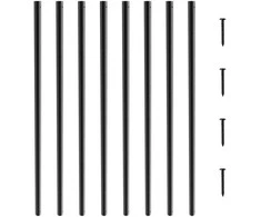 Laiptinės metaliniai balustrai, 19 x 19 x 810 mm, aliuminio dekoratyviniai turėklų statramsčiai, terasos turėklai