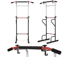 Laisvai pastatomas prisitraukimų strypas treniruotėms namuose, reguliuojamo aukščio, plieno rėmas, treniruočių strypas, fitneso įranga