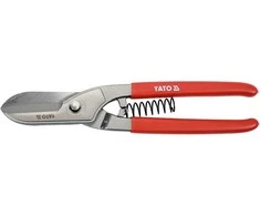 Lakštinio metalo žirklės, angliško tipo, 254 mm, tiesiems, kairiesiems ir dešiniesiems pjūviams, metalo pjovimo žirklės