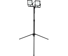 LED Prožektorius su stovu, 2x30W 5700LM, lauko prožektorius, reguliuojamas prožektorius, darbo lemputė