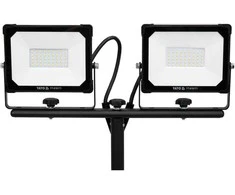LED Prožektorius su stovu, 2x30W 5700LM, lauko prožektorius, reguliuojamas prožektorius, darbo lemputė