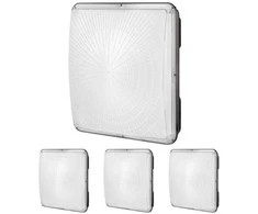 LED stoglangių šviestuvų 4 vnt. pakuotė, 150 W, 5000 K dienos šviesa, lauko apšvietimas