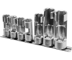 Lizdinių galvučių rinkinys 3/8" ir 1/2", 7 vnt., kuro, lambda davikliams