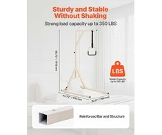 Lovos mobilumo trapecijos skersinis, reguliuojamo aukščio prisitraukimų pagalbinis skersinis su ratukais, tvirta plieninė atrama, 158.8kg keliamoji galia, grindų stovas pagyvenusiems ir neįgaliems