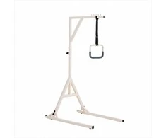 Lovos mobilumo trapecijos skersinis, reguliuojamo aukščio prisitraukimų pagalbinis skersinis su ratukais, tvirta plieninė atrama, 158.8kg keliamoji galia, grindų stovas pagyvenusiems ir neįgaliems