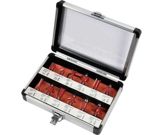 Medienos frezavimo frezų rinkinys, 12 vienetų, 8 mm kotas, medžio apdirbimo frezų rinkinys