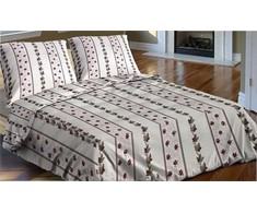 Medvilninės perkalio patalynės komplektas, 200x220 cm užvalkalas su 2 pagalvių užvalkalais, 140 g/m², užsegimas sagomis, nereikia lyginti, storas ir patvarus, miegamojo tekstilė