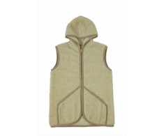 Merino vilnos reabilitacinė liemenė, šiluminis pooperacinis šildytuvas, XXL dydis, smėlio spalva, sąnarių terapijai ir kraujotakai, medicininė apranga
