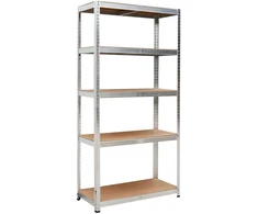 Metalinė lentyna su 5 lentynomis, 180x90x40 cm, 875 kg, garažui, sandėliavimui, dirbtuvėms
