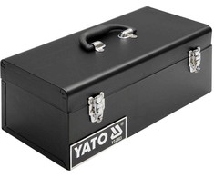 Metalinis įrankių dėklas, 428x180x180 mm, plieno įrankių laikymo dėklas, nešiojamas įrankių organizatorius