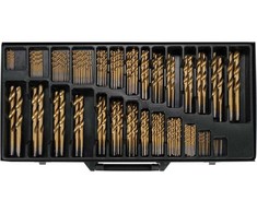 Metalinių grąžtų rinkinys 1-13mm, 190 vnt., HSS grąžtų rinkinys, metaliniai grąžtai plienui, grąžtai metalui