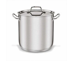Nerūdijančio plieno puodas indukcijai, 13.4 l talpa, universalus virtuvės indas, didelis puodas, virimo puodas su dangčiu