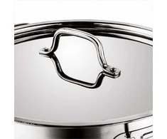 Tadar Nerūdijančio plieno puodas indukcijai, 16.5 litrų talpa, didelis šeimyninis puodas, plaunamas indaplovėje, 16.5 L puodas, indukcinis puodas, nerūdijančio plieno puodas, didelis virimo puodas