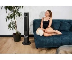 Nešiojamas oro aušintuvas koloninis ventiliatorius, tylus „6 viename“ oro grynintuvas su aromaterapija, valdomas „Wi-Fi“, 39 dB triukšmas, nešiojamas garavimo aušintuvas, koloninis ventiliatorius su jonizatoriumi, drėkintuvas ventiliatorius, oro vėsintuvas