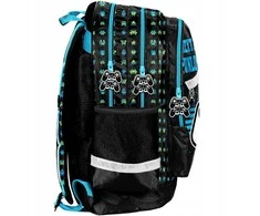 Paso Backpack Mokyklinė kuprinė, juoda, 35 cm