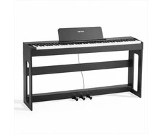 Pasvertas skaitmeninis pianinas pradedantiesiems, pilnai pasverta 88 klavišų klaviatūra su stovu, trigubu pedalu, 280 tonų, „Bluetooth“ ir MIDI, įrašymo funkcija