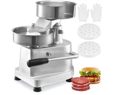 Profesionalus mėsainių formavimo presas, 150 mm, nerūdijantis plienas, tvirtas, hamburgeriams