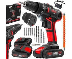 Red Technic Raudona Technic Akumuliatorinis gręžtuvas-suktuvas Raudonas TECHNIC