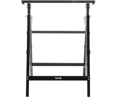 Reguliuojamas darbo stendas, aukštis 79-130 cm, maksimali apkrova 200 kg, plieninė konstrukcija, reguliuojamas ožys, darbo platforma