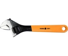 Reguliuojamas veržliaraktis 450 mm, su gumine rankena, anglinio plieno, veržliaraktis