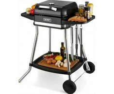Roast Master Elektrinis sodo grilis 5-in-1 didelis pastatomas, didelė galia 3050W, bedūmis su termometru, vidaus ir lauko elektrinis kepsninė, elektrinis grilis terasai
