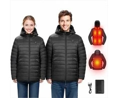 Šildoma striukė vyrams, „soft-shell“ elektrinis šildomas paltas, vėjui atsparus lengvas viršutinis drabužis su 6 šildymo zonomis ir 3 šilumos nustatymais, lauko darbams ir žygiams skirtas šildomas paltas