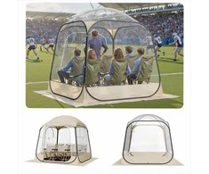 Skaidri iššokanti sporto palapinė 1,83x1,83 m 2-4 asmenims, vandeniui atsparus sodo iglu kupolas, universali stovyklavimo pastogė, skaidri burbulo palapinė, lauko kapsulė