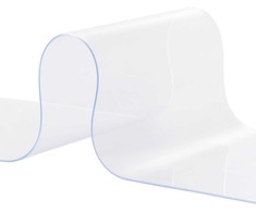 Skaidri PVC juostinė užuolaida, 2 mm storio, 5000 cm ilgio, vėsesniam šaldikliui