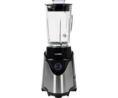 Smoothie maišytuvas 500W, su stikliniu kaušeliu ir smulkintuvu, juodas
