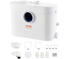 Smulkintuvas siurblys, 700W, 9600l/h, WC, rūsiui, virtuvei, kriauklei, fekalinis siurblys