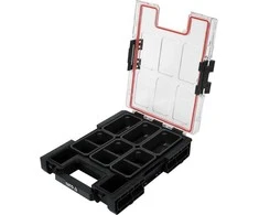 Smulkių detalių organizatorius, su 6 skyreliais, modulinis dizainas, 263x363x77 mm, sistemos laikymo dėžė