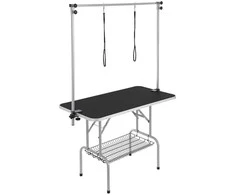 Šunų kirpimo stalas, nerūdijantis plienas, sulankstomas dizainas, 149.7kg talpa