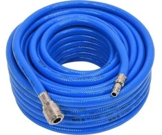 Sustiprinta PVC pneumatinė žarna, 10 mm x 20 m, su greitosiomis jungtimis, oro kompresoriaus žarna