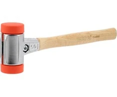Trinkelių klojimo plaktukas su 50 mm galvute, hickory rankena, patvari konstrukcija, 830 g trinkelių klojimo plaktukas