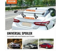 Universalus galinis spoileris sedanams ir kupė, reguliuojamas GT stiliaus bagažinės sparnas, matinis juodas aerodinaminis automobilio spoileris, reguliuojamas galinis sparnas, GT stiliaus spoileris, universalus automobilio spoileris